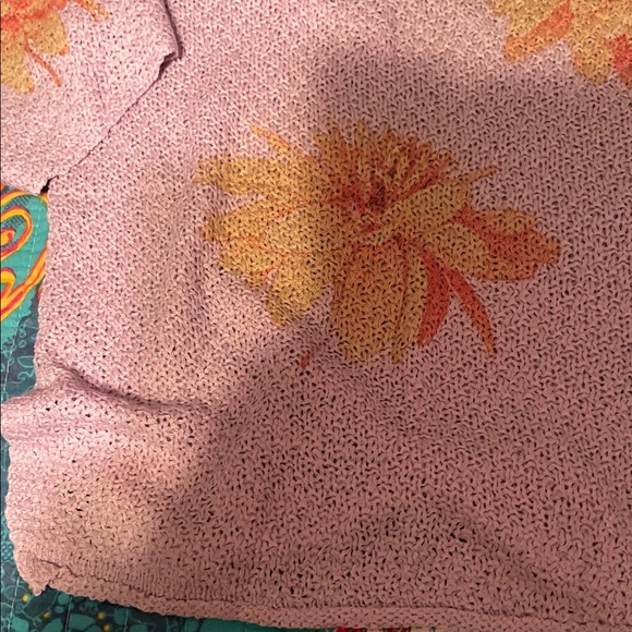 POL Floral Sweater in Pink and Orange - Picture 6 of 12